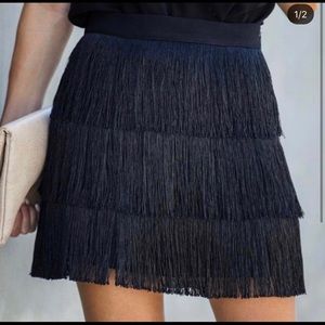 NWOT DO+BE fringe skirt